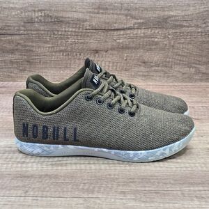 NOBULL SuperFabric Trainer Men's Size 8 Women's Size 9.5 Army Green Sneakers